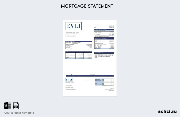 скачать цифровую форму, Финляндия, Evli Bank PLC, шаблон выписки по ипотечному к